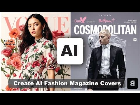 How to Turn Your Fashion Design Into a Magazine Cover with AI