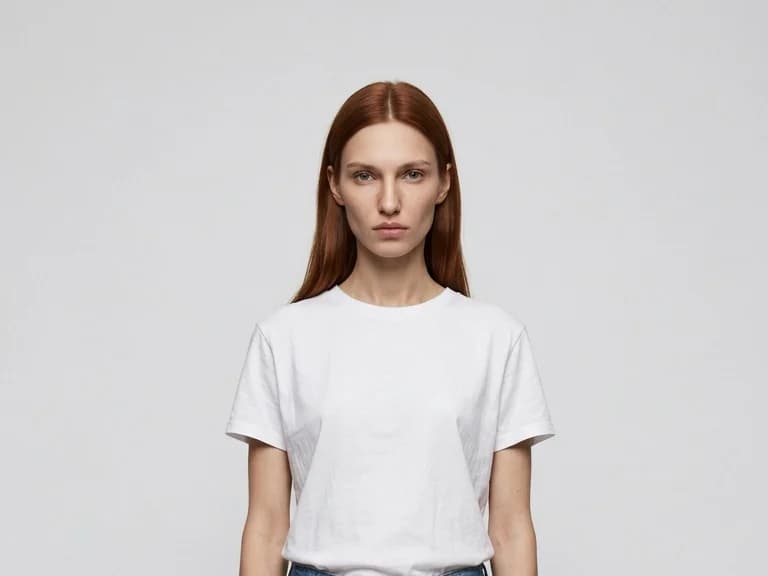 A full-body photo of the model, the starting point of a trend reel on The New Black AI