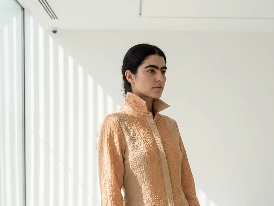 Editorial fashion photograph generated with The New Black AI