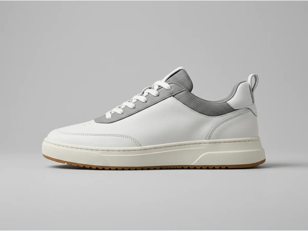 a sneaker rendered as a clean three dimensional product view, side profile