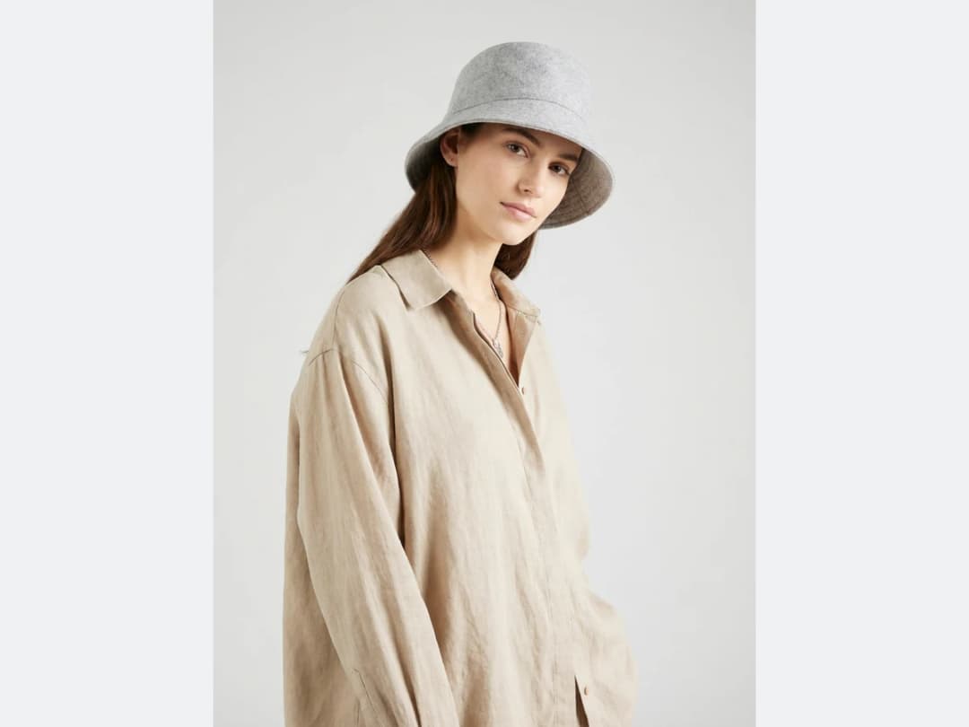 A long-sleeved linen shirt, the piece the variation starts from